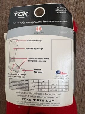 TCK Men's Compression Socks - Red